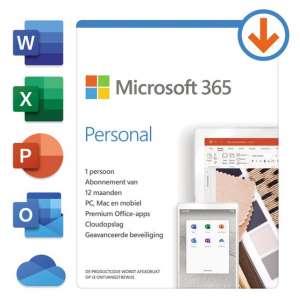 Microsoft 365 Personal - Nederlands - 1 jaar abonnement (download)