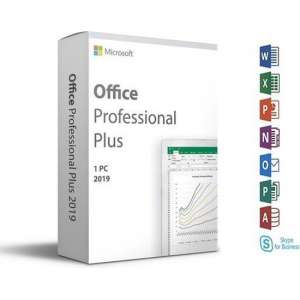 Microsoft Office 2019 - Professional Plus - Office 2019 - Microsoft Office eenmalige aankoop - Windows