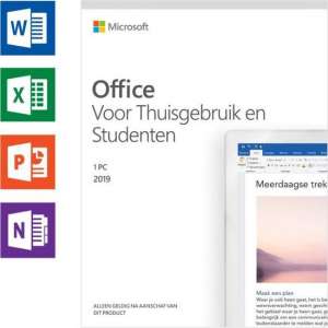 Microsoft Office 2019 Home & Student 1 licentie(s) Meertalig - alleen geschikt voor windows