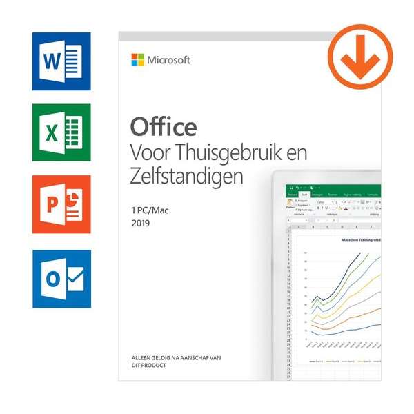 Microsoft Office 2019 Home & Business - Nederlands - 1 jaar abonnement (download)