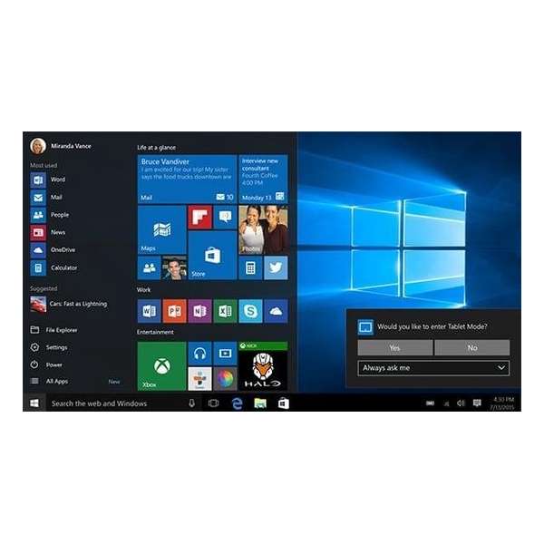 Microsoft Windows 10 Home 64Bit Nederlands DSP OEI DVD
