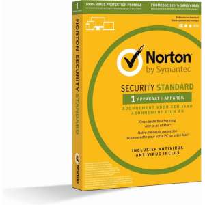 Norton Security Standard 3.0 - Nederlands / Frans / 1 Apparaat / 1 Jaar / Windows / Mac / iOS / Android