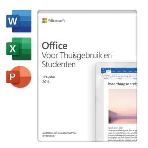 Microsoft Home & Student 2019 - Nederlands - 1 jaar abonnement