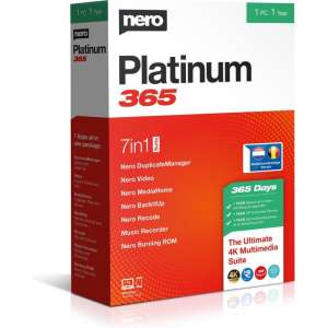 Nero Platinum 365 - 1 Gebruiker - 1 Jaar - Meertalig - Windows