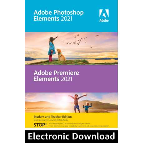 Adobe Photoshop & Premiere Elements 2021 Student/Docent Editie - Engels/Frans/Duits - Mac download