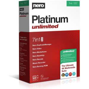 Nero Platinum Unlimited - 1 Gebruiker - Meertalig - Windows Download