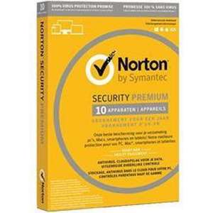Norton / Symantec DSD190036 Norton Security Premium + Backup 25GB 10-Devices 3jaar