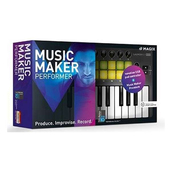 Magix Music Maker Performer - Inclusief Luxe Keyboard - Nederlands / Engels / Frans - Windows Magix Music Maker Performer - Inclusief Luxe Keyboard - Nederlands / Engels / Frans - Windows