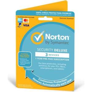 Symantec Norton Security Deluxe 1 User 3 Devices OEM