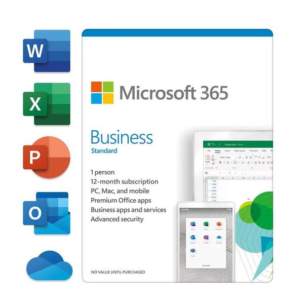 Microsoft 365 Business - Engels - 1 jaar abonnement
