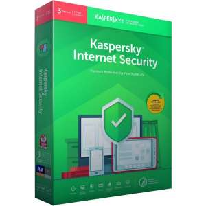 Kaspersky Internet Security - Multi-Device - 3 Apparaten - 1 Jaar - Nederlands / Frans - Windows / Mac Download