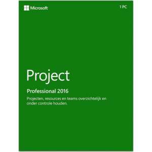 Microsoft Project Pro 2016 - 1 Apparaat - Nederlands/Frans/Engels - Windows Download