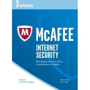 McAfee Internet Security - Nederlands - 3 Apparaten - PC / Mac / iOS / Android