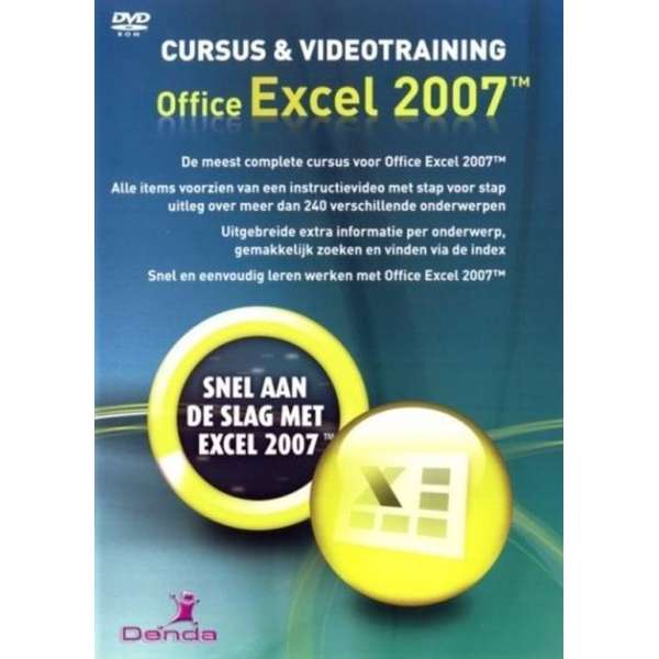 Denda Cursus & Videotraining Office Excel 2007