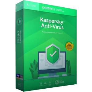 Kaspersky Anti-Virus 2019 - 3 Apparaten - 1 Jaar - Nederlands / Frans - Windows Download