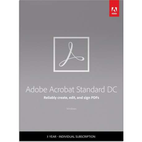 Adobe Acrobat Standard DC - 1 Apparaat - 3 Jaar - Multi Languages - Windows Download