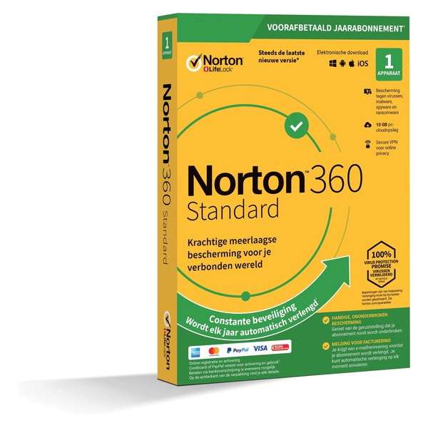 Norton 360 Standard 1 Gebruiker / 1 Device - Nederlands / Frans