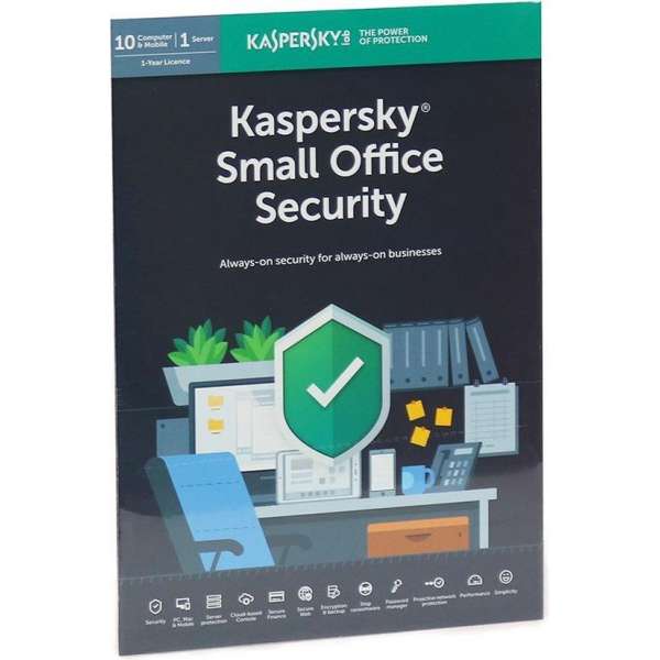 Kaspersky Small Office Security | 10 Apparaten | 1 Jaar | Engelse verpakking | Alle Europese talen