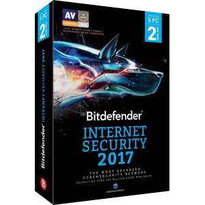 Bitdefender Internet Security 2017 - Nederlands / Frans - 5 Apparaten - 2 Jaar - Windows