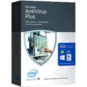 McAfee AntiVirus Plus 3-PC 1 jaar
