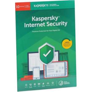Kasperksy Internet Security | 10 Apparaten | 1 Jaar | Engelse verpakking | 2020