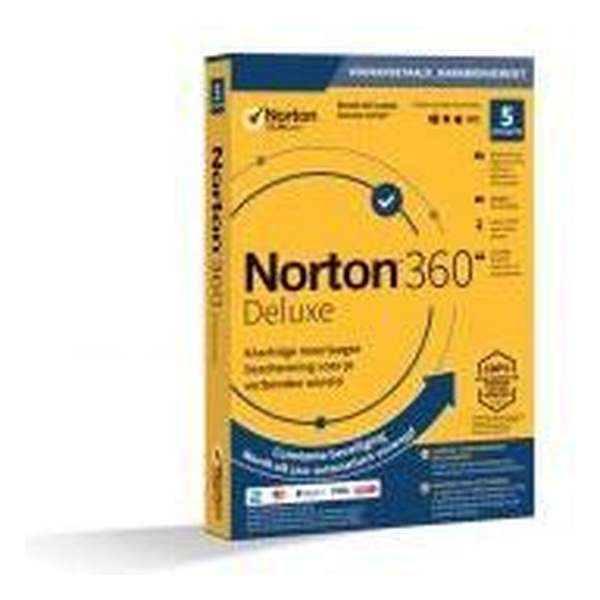 Norton / Symantec 21395465 Norton 360 Deluxe 5-Devices 1jaar (Non-subscription) (digital license)