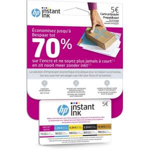 HP Instant Ink prepaid kaart