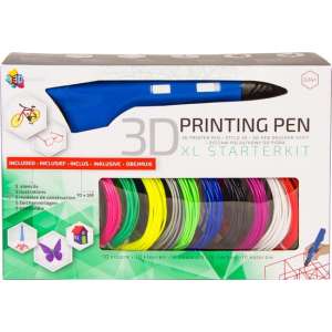 3Dandprint 3D Pen Starterspakket Blauw - Inclusief 50 Meter Filament - 5 Stencils