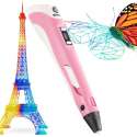 Ziggy 3D pen - 3D pennen - 3 in 1 starterspack- 3D printer - Filament - Kleur Roze