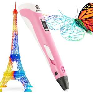 Ziggy 3D pen - 3D pennen - 3 in 1 starterspack- 3D printer - Filament - Kleur Roze