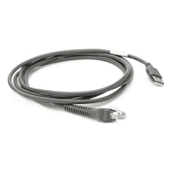 Zebra CBA-U21-S07ZBR seriële kabel Zwart 2,1 m USB EAS