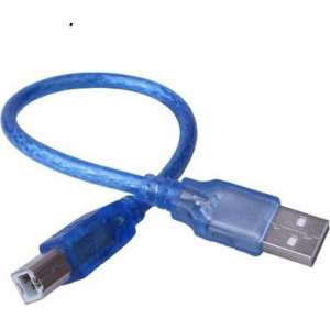 WiseGoods - Premium Printer Kabel - USB 2.0 Printer Kabel - USB A naar USB B Kabel - 1.5 Meter - Blauw