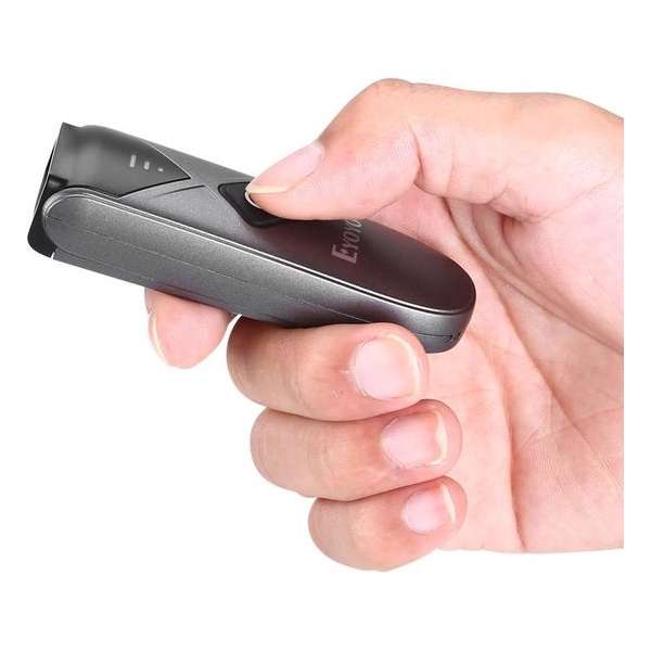 BrandWay Draadloze Mini Barcode Scanner - EAN en QR codes - Bluetooth, 2.4G draadloos en USB verbinding BrandWay Draadloze Mini Barcode Scanner - EAN en QR codes - Bluetooth, 2.4G draadloos en USB verbinding