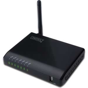 Digitus DN-13023 print server Zwart Ethernet LAN/draadloos LAN