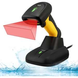 NUSCAN 5200TR 2.4GHz RF Wireless Antimicrobial Waterproof Industry Wireless 2D Barcode Scanner