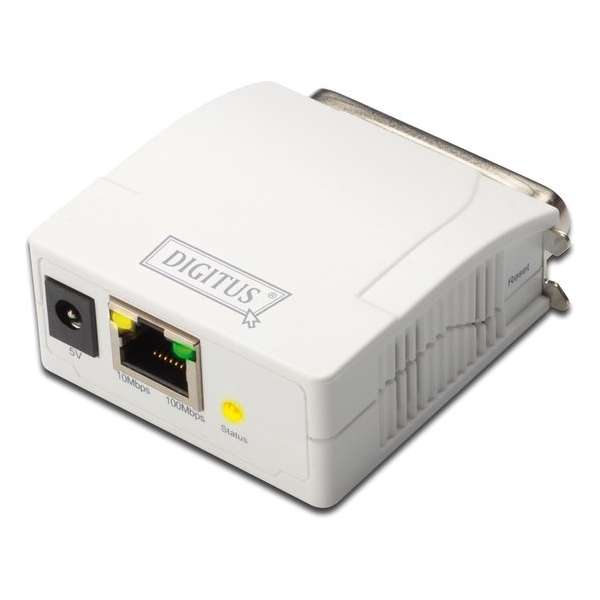 Digitus DN-13001-1 print server Wit Ethernet LAN