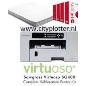 AANBIEDING VIRTUOSO SG400 SUBLIMATIEPRINTER A4+ INKT + GRATIS 110 VEL PAPIER