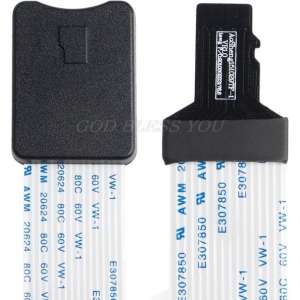 Mannelijke MicroSD Vrouwelijke Kaartlezer Uitbreiding Adapter 25cm/9.84 Kabel Extender Voor Telefoon Auto GPS TV