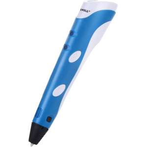 WiseGoods - Premium 3D Pen - Inclusief 9 Meter Filament (3 kleuren) - Blauwe Pen