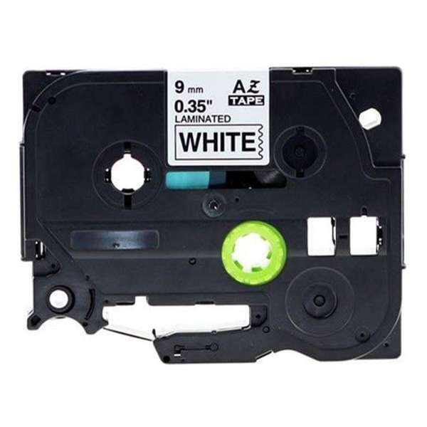 Labeltape Brother Compatible TZ-221 9mm zwart op wit