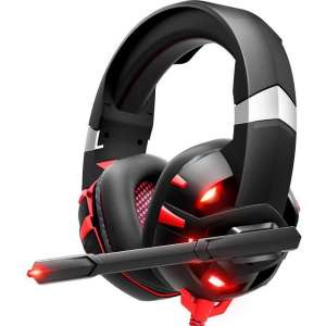Strex Gaming Headset Rood - PC + PS4 + Xbox One