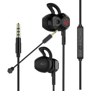 Mossmedia G100 - Gaming In-ear oordopjes met Microfoon - Zwart