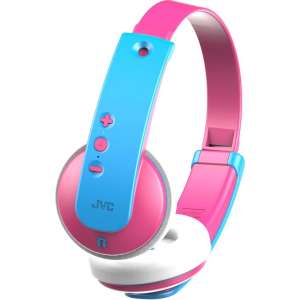 JVC HA-KD9BT-P-E - Draadloze kinderkoptelefoon - Roze/blauw