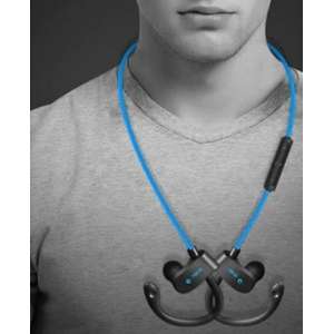 Bluetooth In-Ear Draadloze Koptelefoon Oortjes | Hardloop Sport Oordopjes met microfoon – Blauw