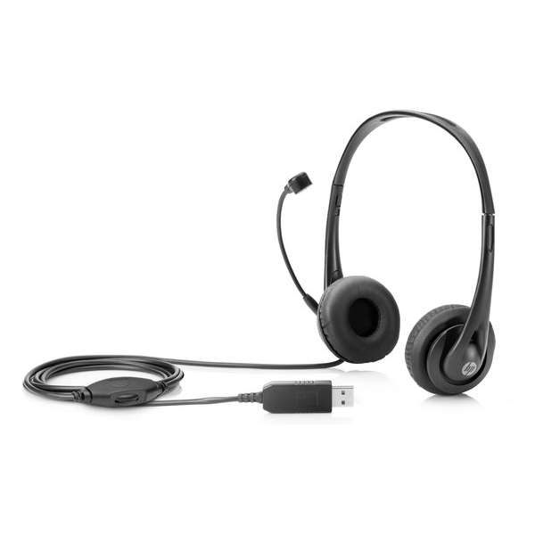 HP Stereo USB headset zwart