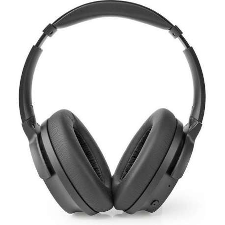 Over-Ear Bluetooth-hoofdtelefoon | 24 uur afspeeltijd | 25 dB noise cancelling | Snel opladen | Zwart