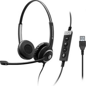 Sennheiser SC 260 MS II USB Stereofonisch Hoofdband Zwart hoofdtelefoon