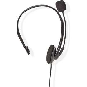 Nedis - Nedis CHSTRJ100BK Pc-headset On-ear Rj9-connector 2,2 M Zwart - 30 Dagen Niet Goed Geld Terug