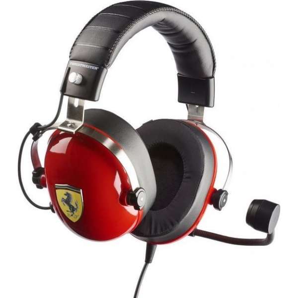 Thrustmaster New! T.Racing Scuderia Ferrari Edition Headset Hoofdband Zwart, Rood