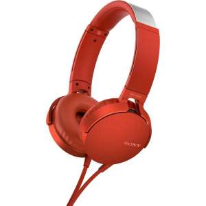 Sony MDR-XB550AP – eXtra Bass on-ear koptelefoon – Rood